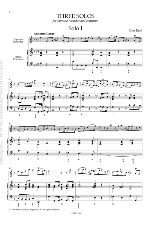 Three Solos: John Reid