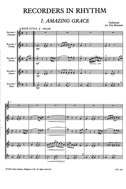Bateman: Recorders in Rhythm
