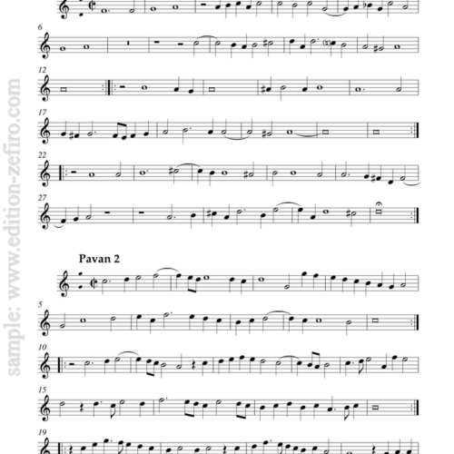 9 Pavans : Alfonso Ferrabosco (the younger) (parts only)