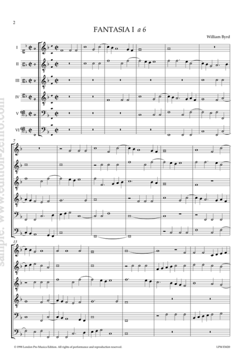 6-part Consort Music : William Byrd