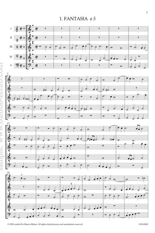 5-part consort music, Volume 1 : William Byrd