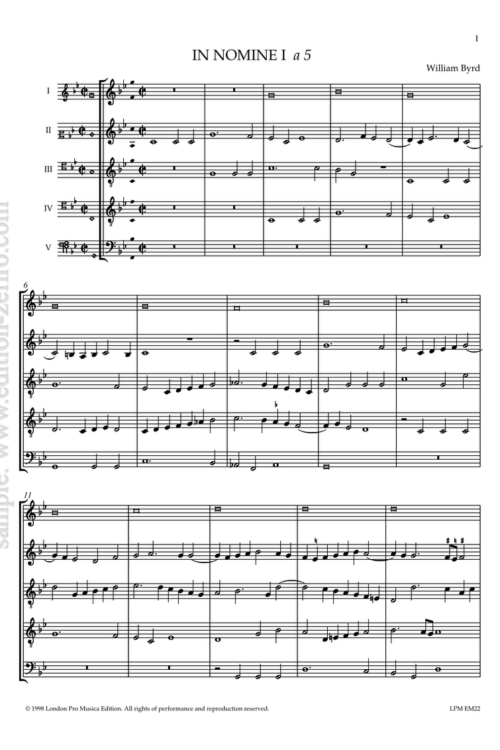 5-part Consort music, Volume II : William Byrd