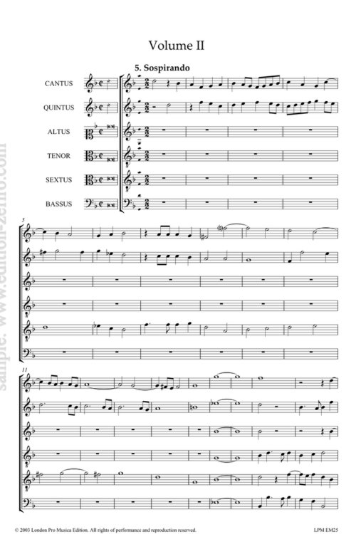 The Six-part Consort Music, vol II : John Coperario