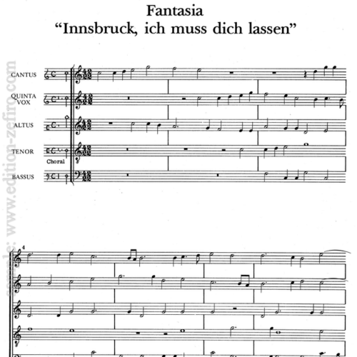 Paul Lutkeman - Innsbruck, ich muss dich lassen (1579)
