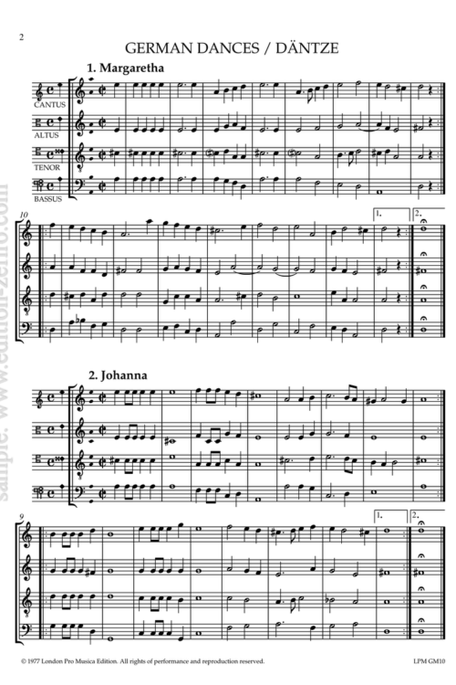 Erasmus Widmann - 20 dances à4 (1613)