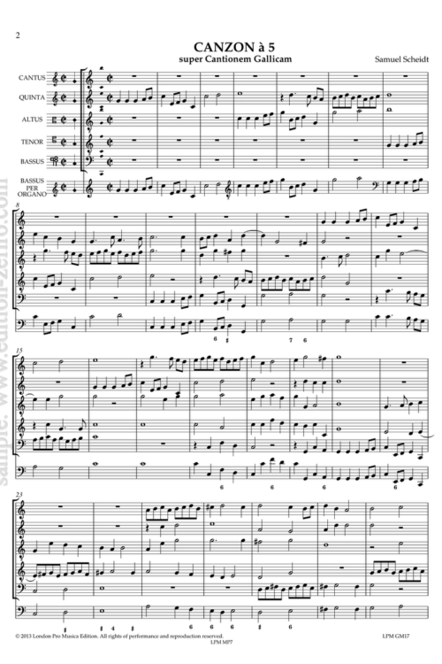 Samuel Scheidt - Canzon Est ce Mars