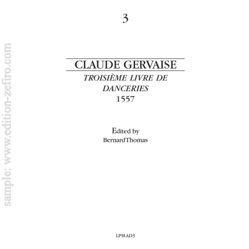 Troisieme Livre de Danceries