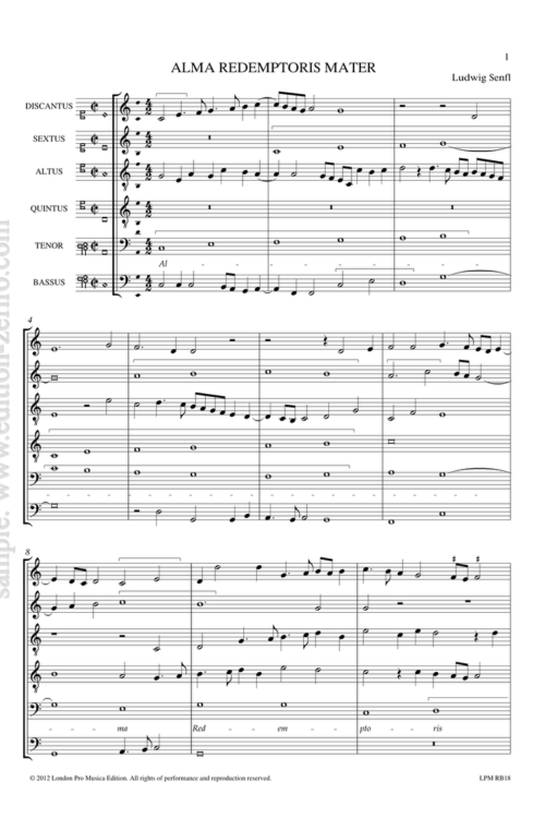 Alma redemptoris mater: Ludwig Senfl