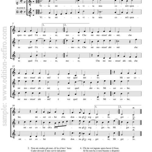 Madrigals and Villanelle for 3 instruments