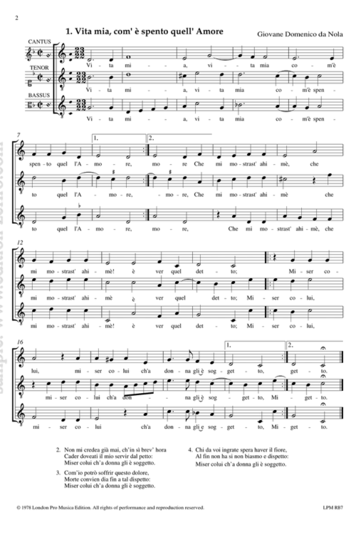 Madrigals and Villanelle for 3 instruments