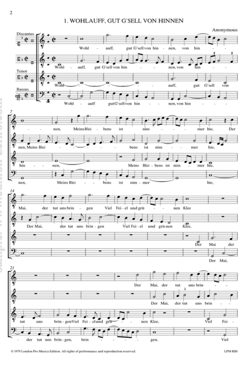 German songs of the early 16th century.