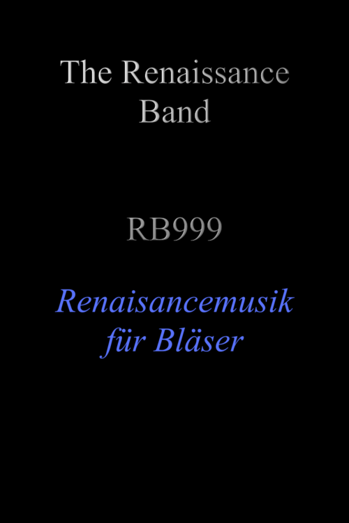 Renaissance Band - 5 volumes of the Copenhagen Wind Collection, and books of chansons, madrigals and dances.