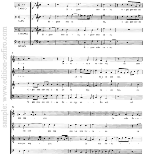 Cipriano da Rore : Four Madrigals