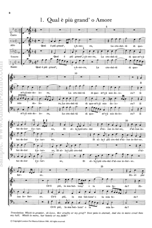 Cipriano de Rore - Five Madrigals