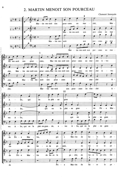 Three Chansons of the mid 16th century