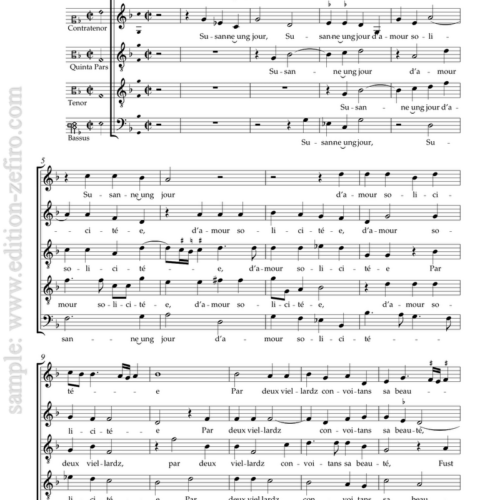 Roland de Lassus - Susanne ung jour