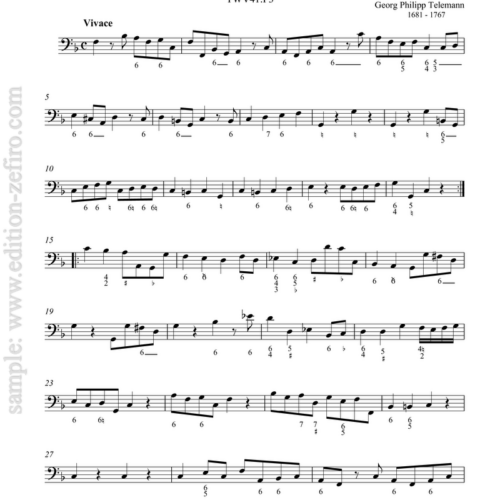 Basso continuo - Sonatas - George Philipp Telemann 1681 - 1767