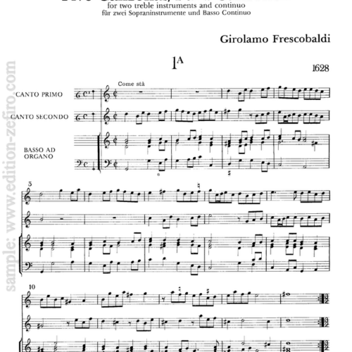 Girolamo Frescobaldi - Five Canzoni (2 treble instruments)