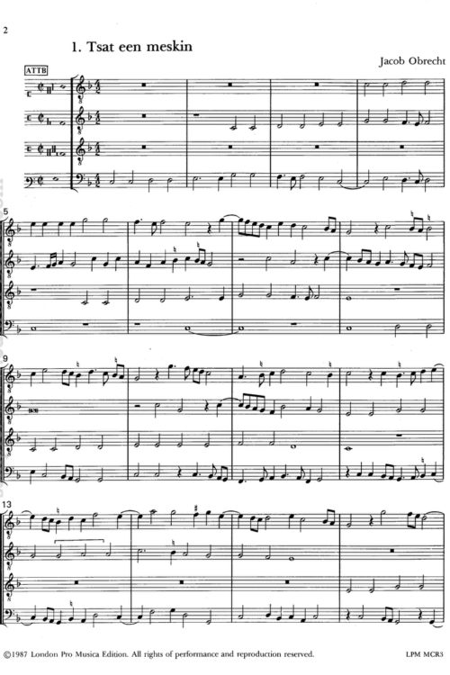 Music for Crumhorns volume 3