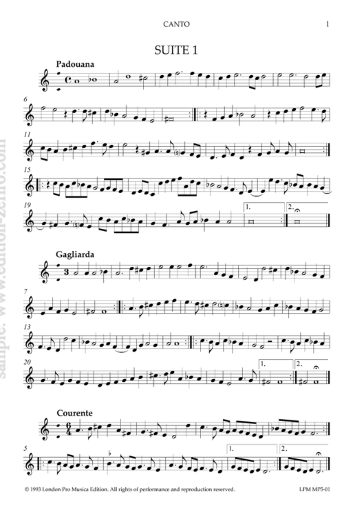 Banchetto Musicale (set of string parts): Johann Hermann Schein