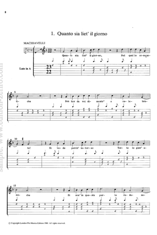 Intavolatura de li Madrigali di Verdelotto da canter et sonars net lauto (1536)
