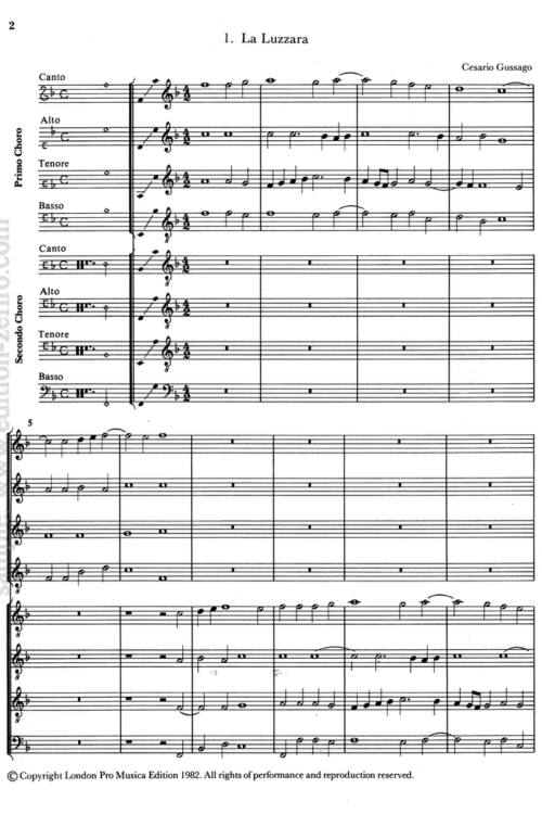 Cesario Gussago - Two Sonatas à8