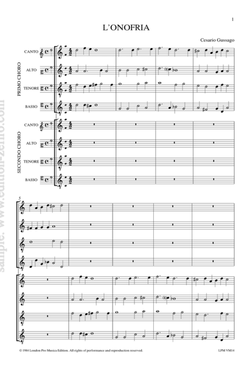 Cesario Gussago - l'Onofria (1608)
