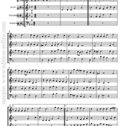 Claudio Merulo - 14 Canzoni à4