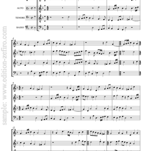 Floriano Canali - Four Canzoni à4