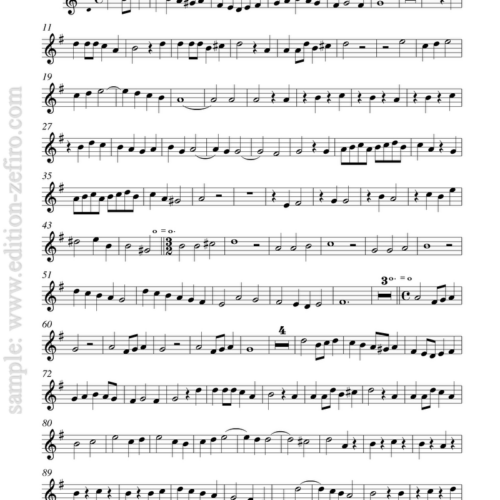 Canzon Decimaottava (set of transposed parts)