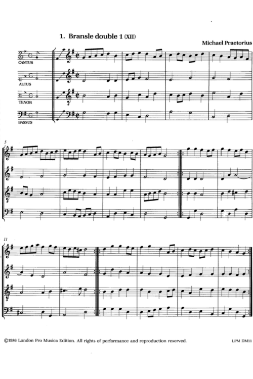 Michael Praetorius - Dances from Terpsichore Volume 1