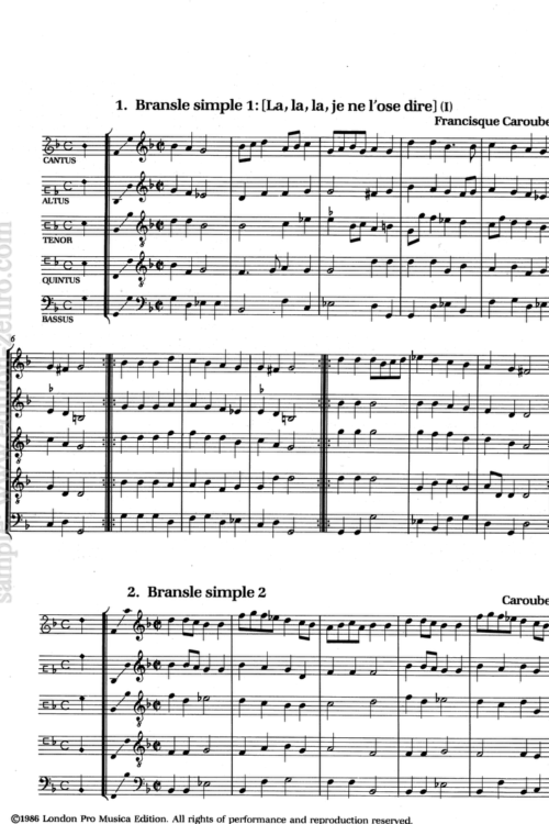 Michael Praetorius - Dances from Terpsichore Volume 2
