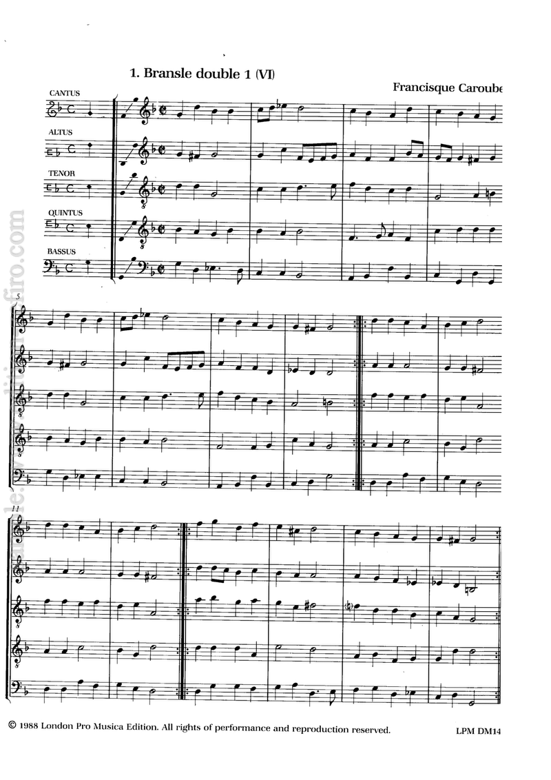 Michael Praetorius - Dances from Terpsichore Volume 4