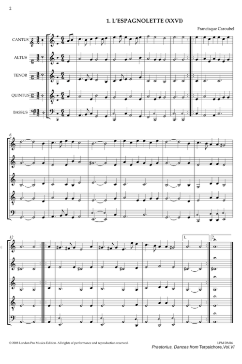Michael Praetorius - Dances from Terpsichore Volume 6