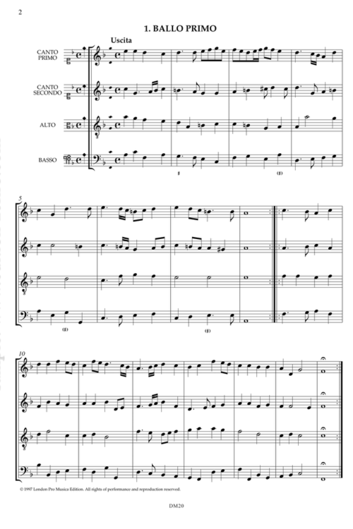 Libro Primo de Balli, Gagliarde et Correnti (1615) : Johann Hieronymus Kapsberger