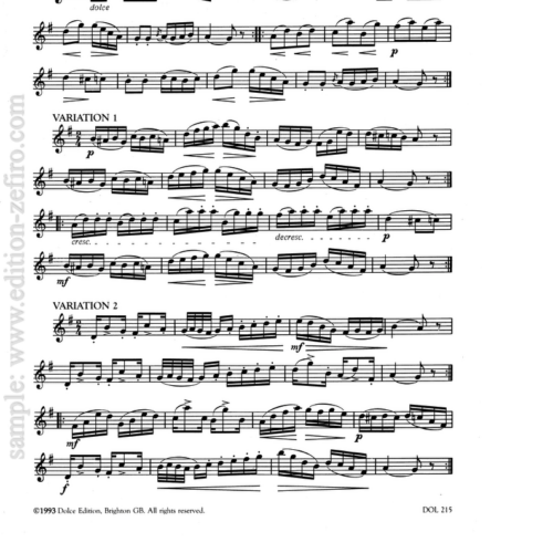 Two Original Themes with Variations