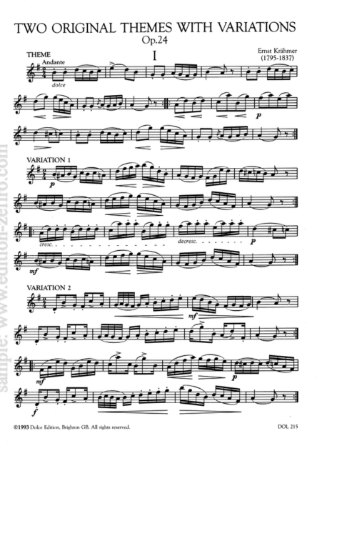 Two Original Themes with Variations