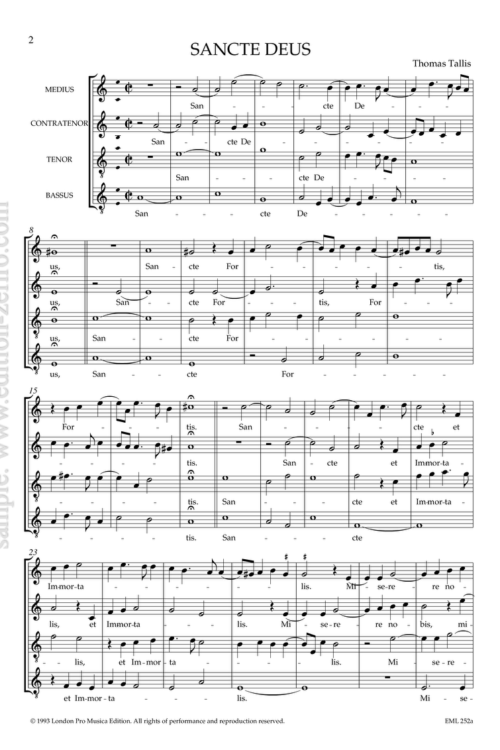 Sancte Deus - Thomas Tallis