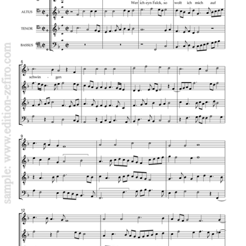 Wer Ich Eyn Falck (Heinrich Finck)