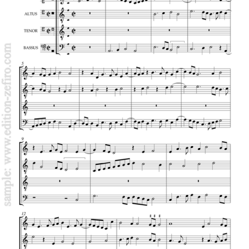 Six 4 part pieces from Berlin : anon