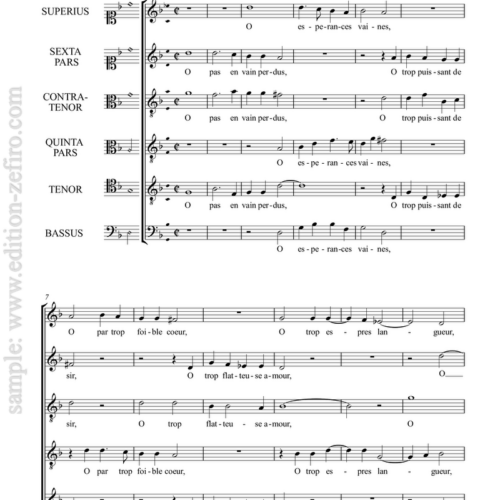 O Pas En Vain Perdus - Claude Le Jeune