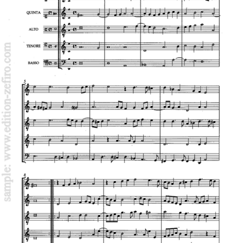 Banchetto Musicale (score): Johann Hermann Schein