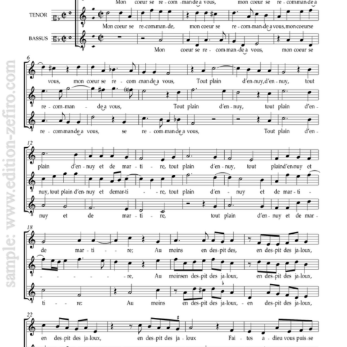 Jean de Castro - 5 Chansons a3 - low version