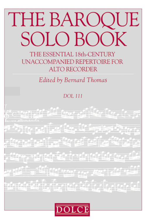 Baroque Solo Book for Alto Recorder