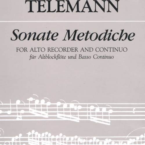 Sonate Metodiche Telemann for alto recorder and continuo by George Philipp Telemann