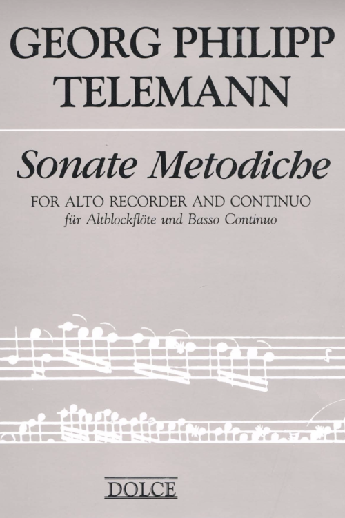 Sonate Metodiche Telemann for alto recorder and continuo by George Philipp Telemann