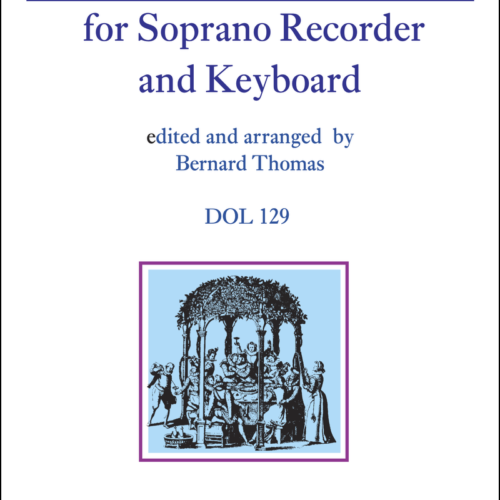 Cover page to 40 Renaissance Dances for Soprano Recorder and Keyboard edited and arranged by Bernard Thomas
