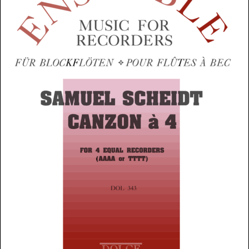 Canzon à4 for four equal recorders - AAAA or TTTT