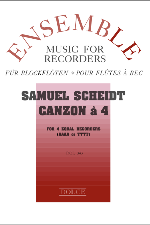 Canzon à4 for four equal recorders - AAAA or TTTT